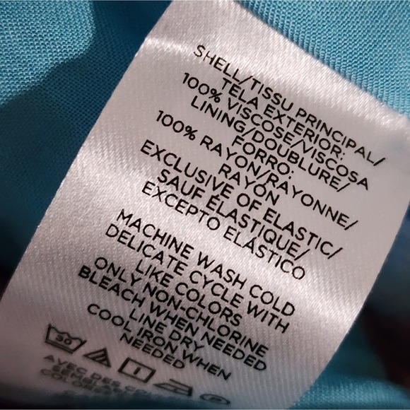 Loft Sunwash Floral Fit & Flare Smocked Back Dress Lined Adj Straps size 4 new!! - Picture 8 of 11